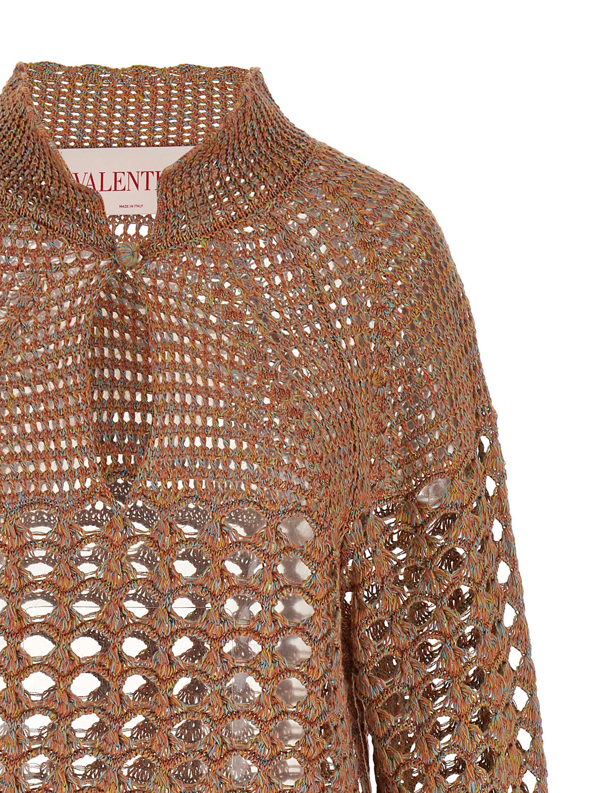 Cardigan multicolore en lin Valentino Garavani