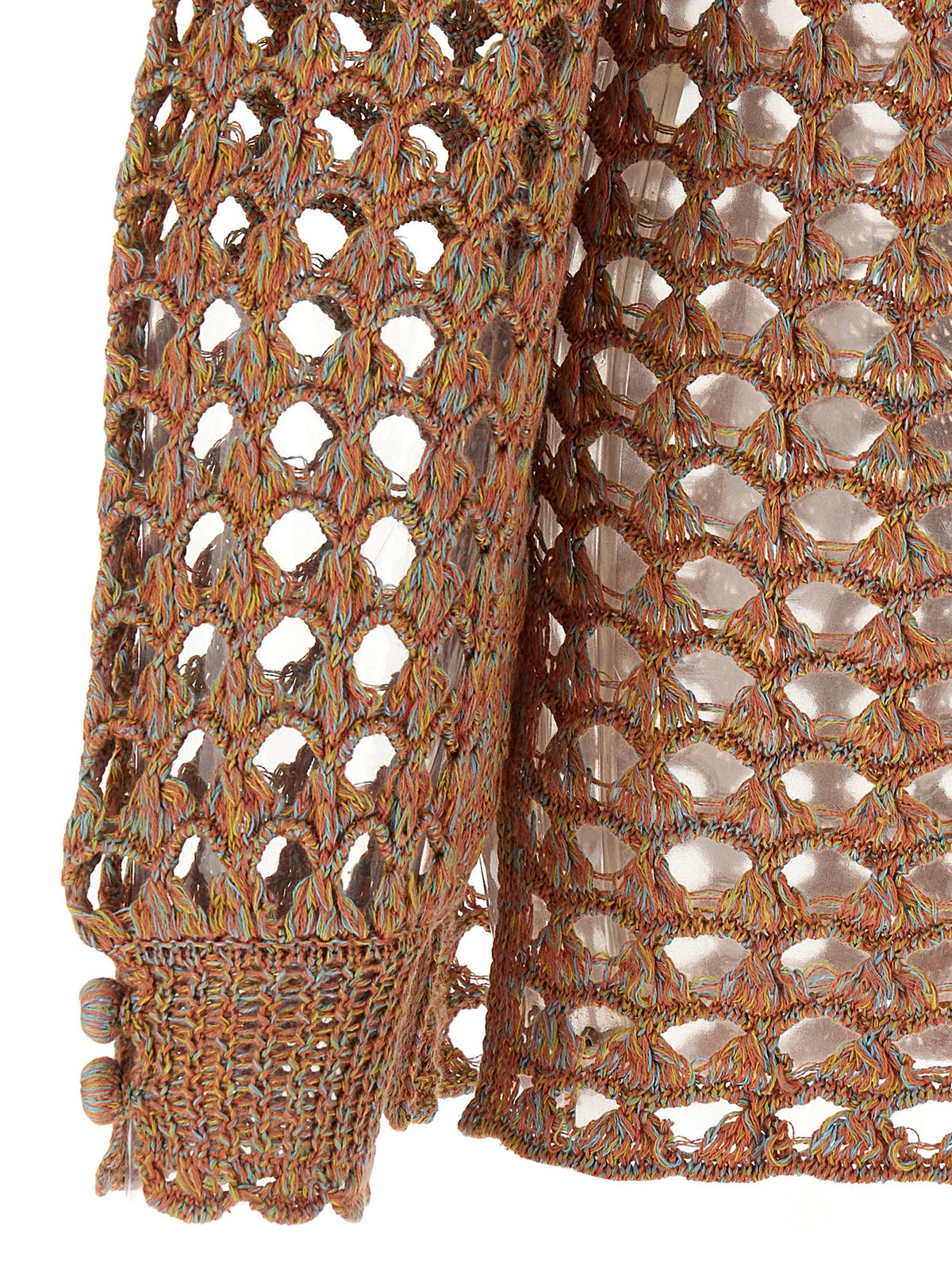 Cardigan multicolore en lin Valentino Garavani