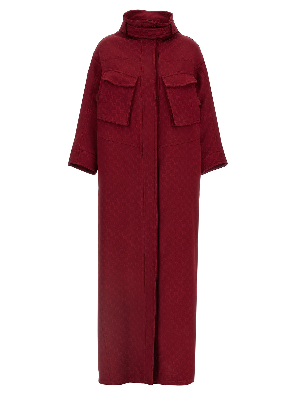 Manteau en viscose rouge Gucci