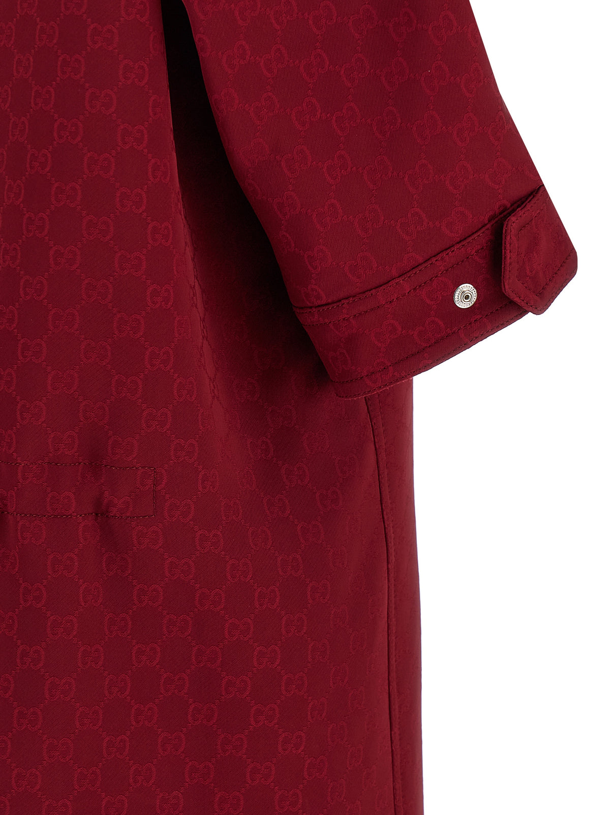 Manteau en viscose rouge Gucci