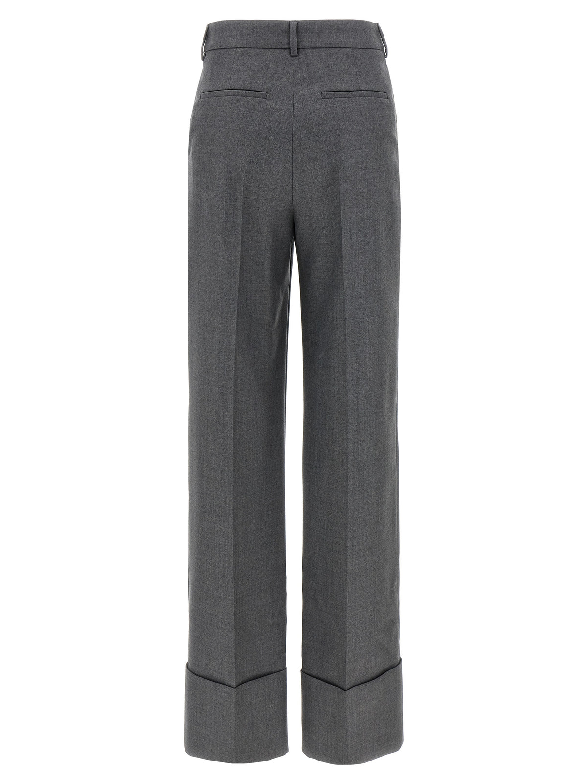Pantaloni classici grigi in lana vergine Valentino Garavani