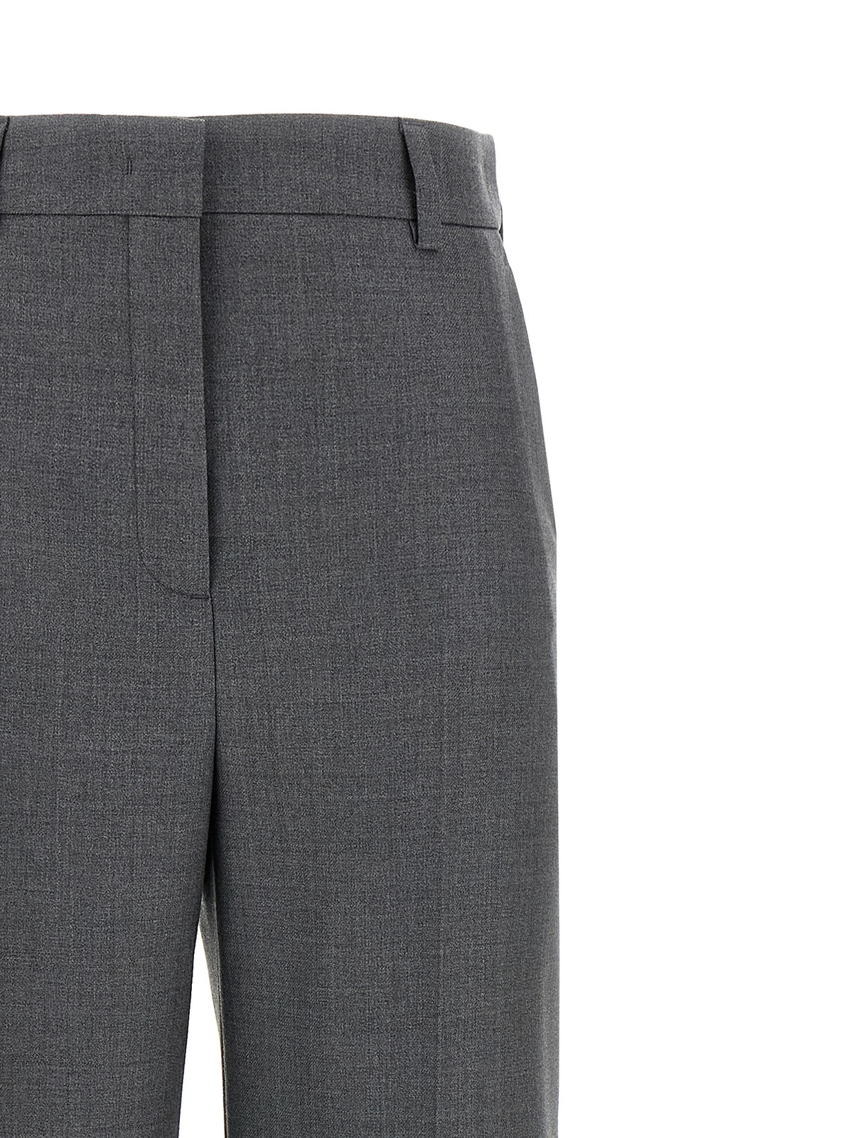 Pantaloni classici grigi in lana vergine Valentino Garavani
