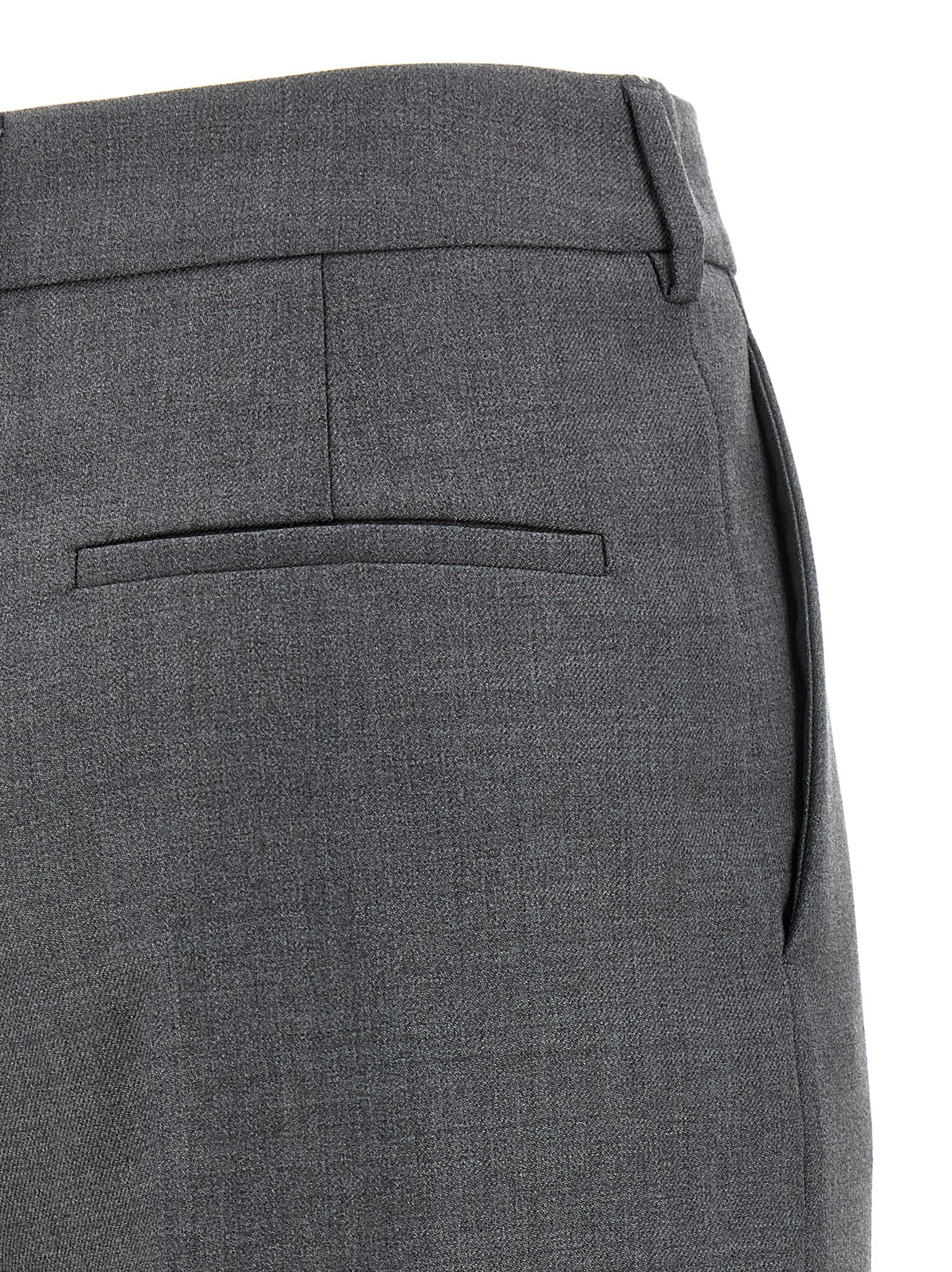 Pantaloni classici grigi in lana vergine Valentino Garavani