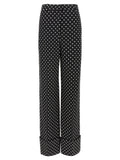Pantalon décontracté bicolore en viscose Valentino Garavani