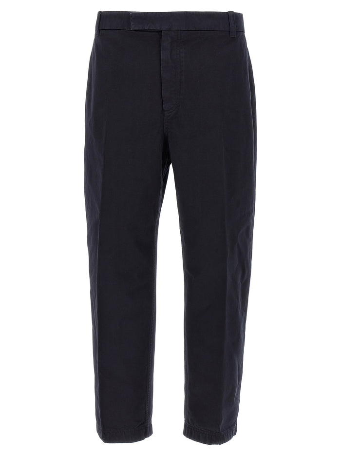 Thom Browne Blauwe Katoenen Casual Broek