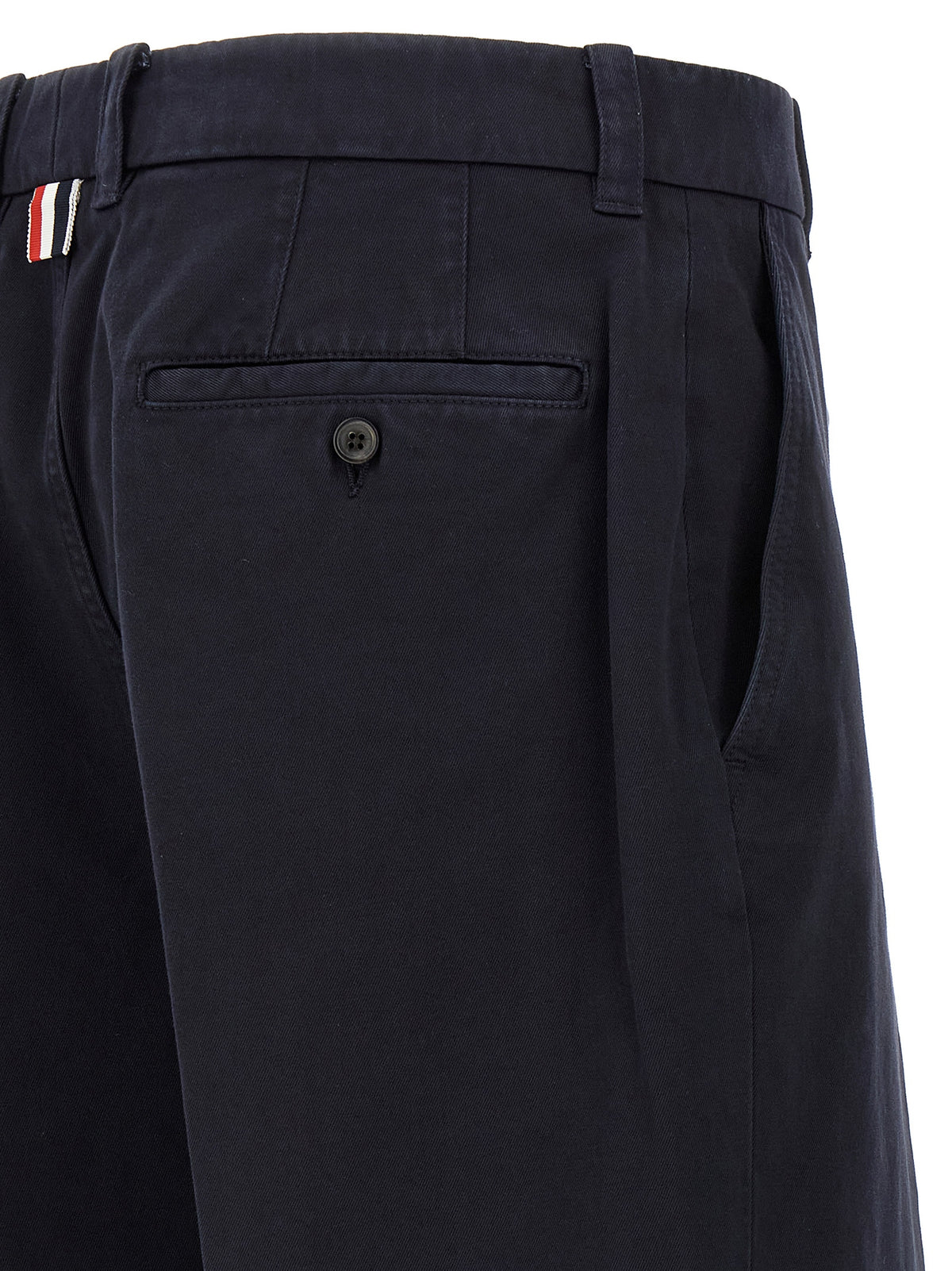 Thom Browne Pantaloni Casual Blu in Cotone