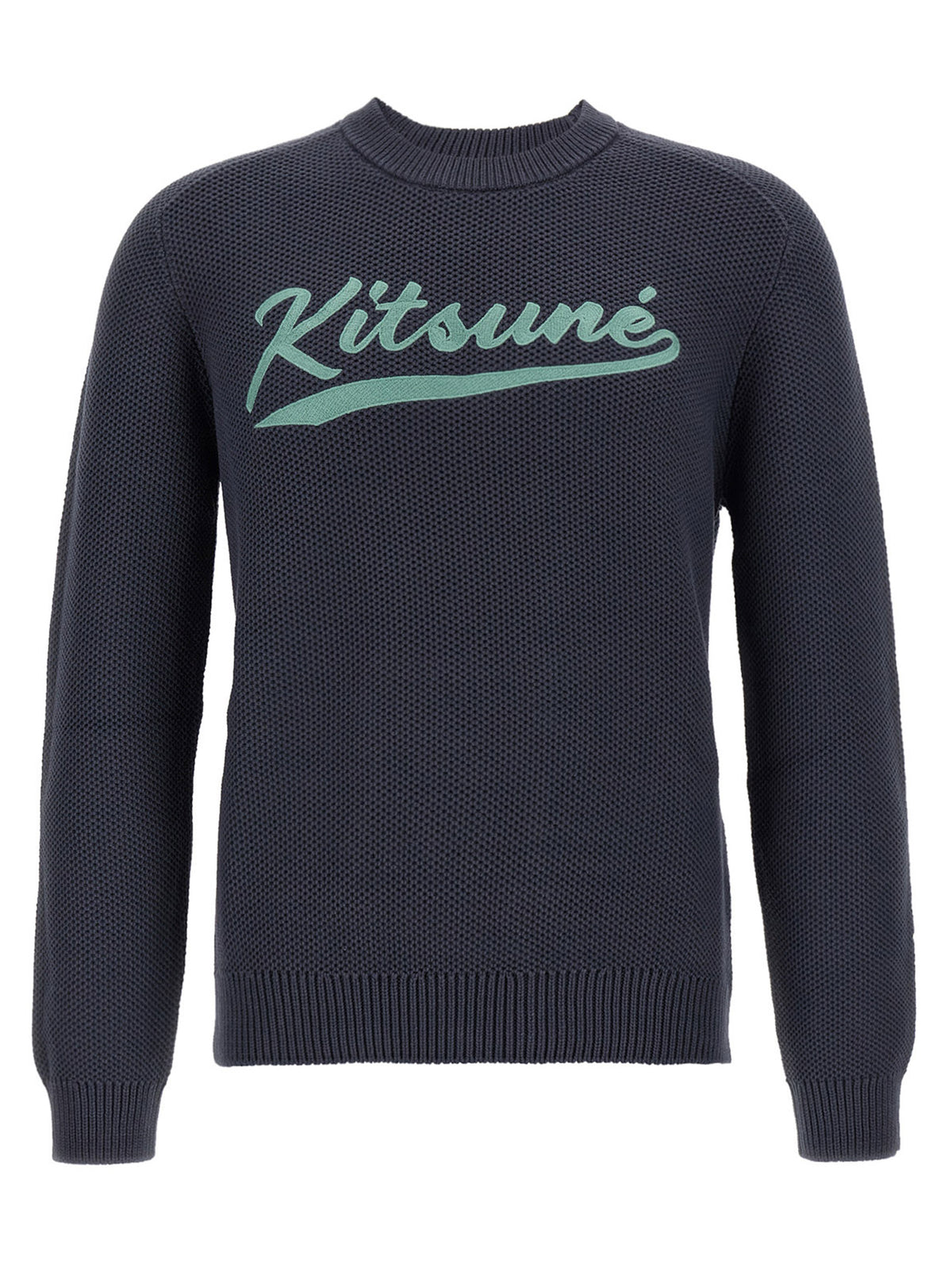 Cardigan grigio in cotone Maison Kitsuné