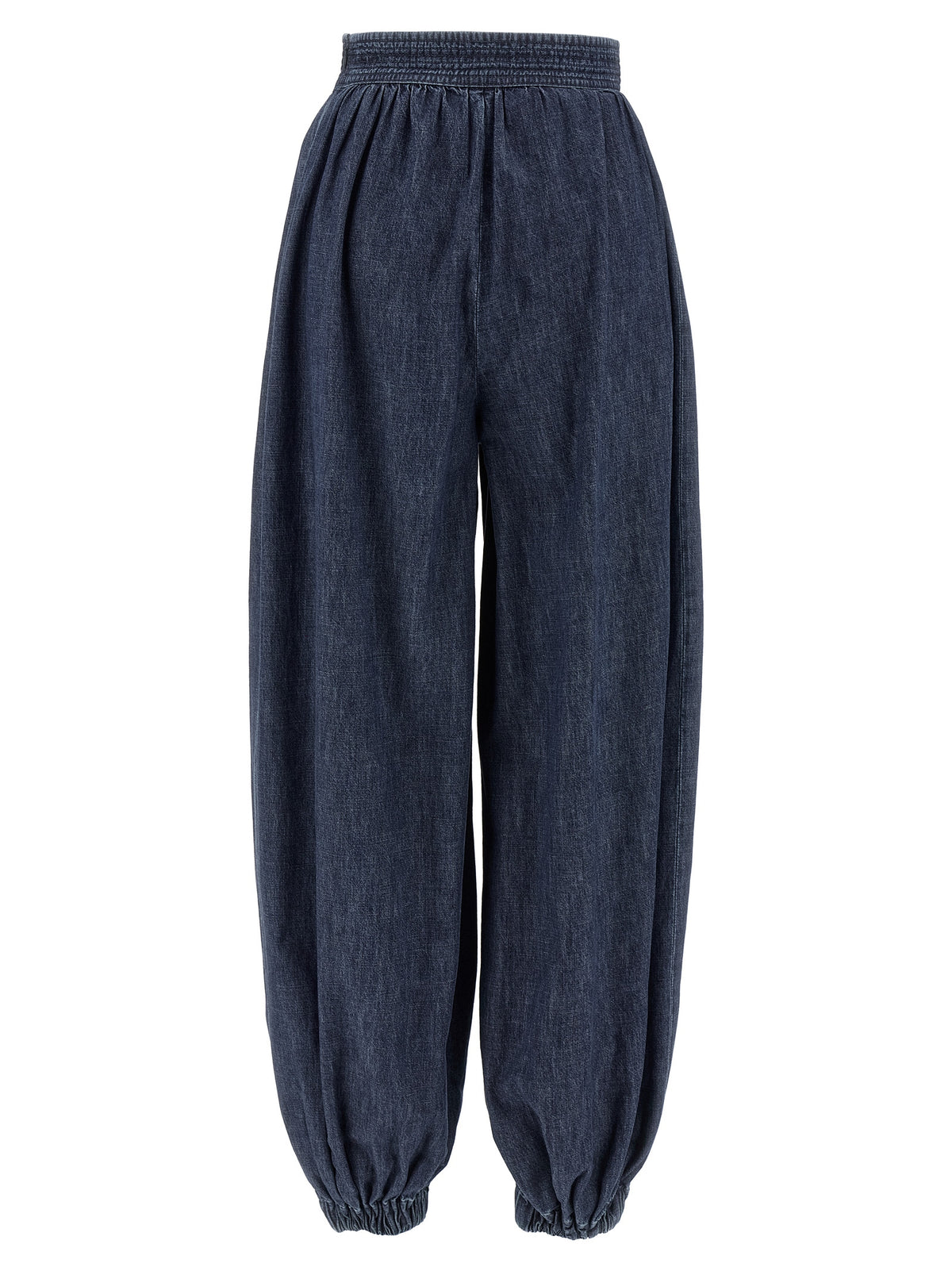 Pantalon en coton bleu Valentino Garavani