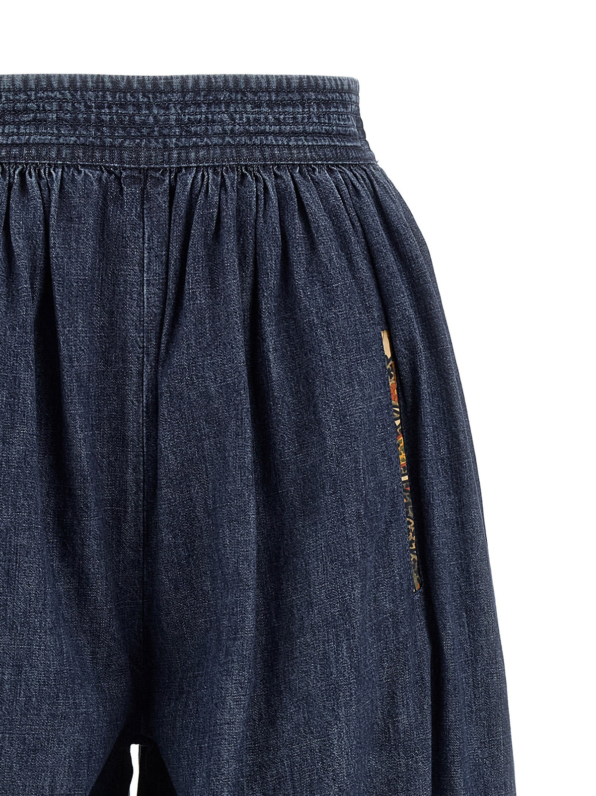 Pantalon en coton bleu Valentino Garavani