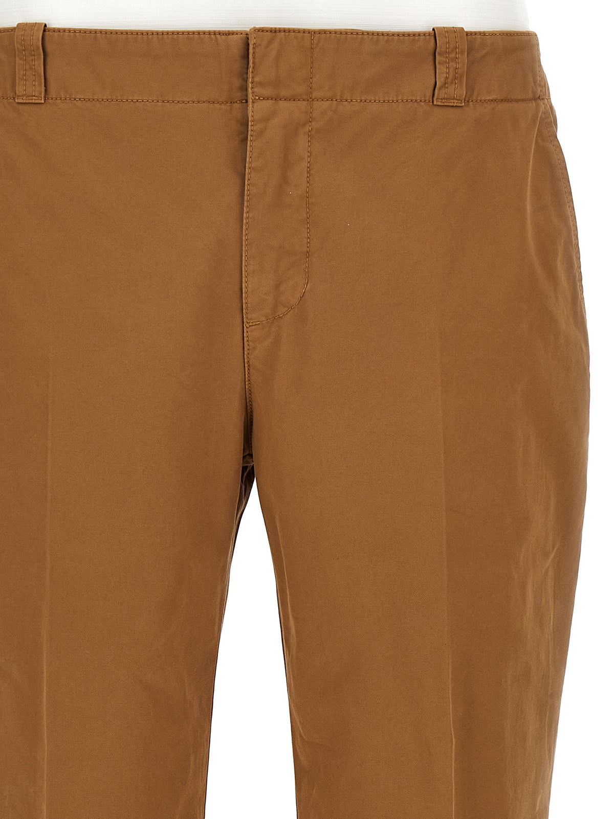 Pantaloni chino Alexander McQueen in cotone marrone
