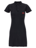 Vestito corto Balenciaga in cotone nero
