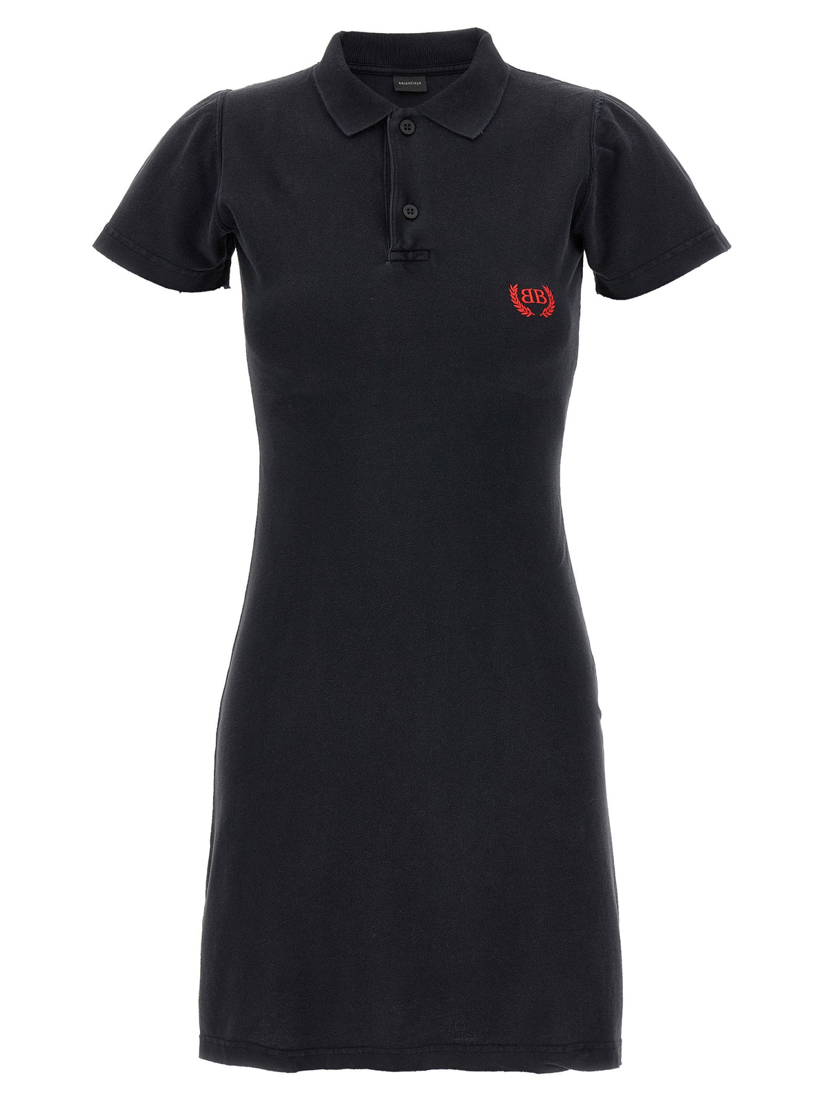 Vestito corto Balenciaga in cotone nero