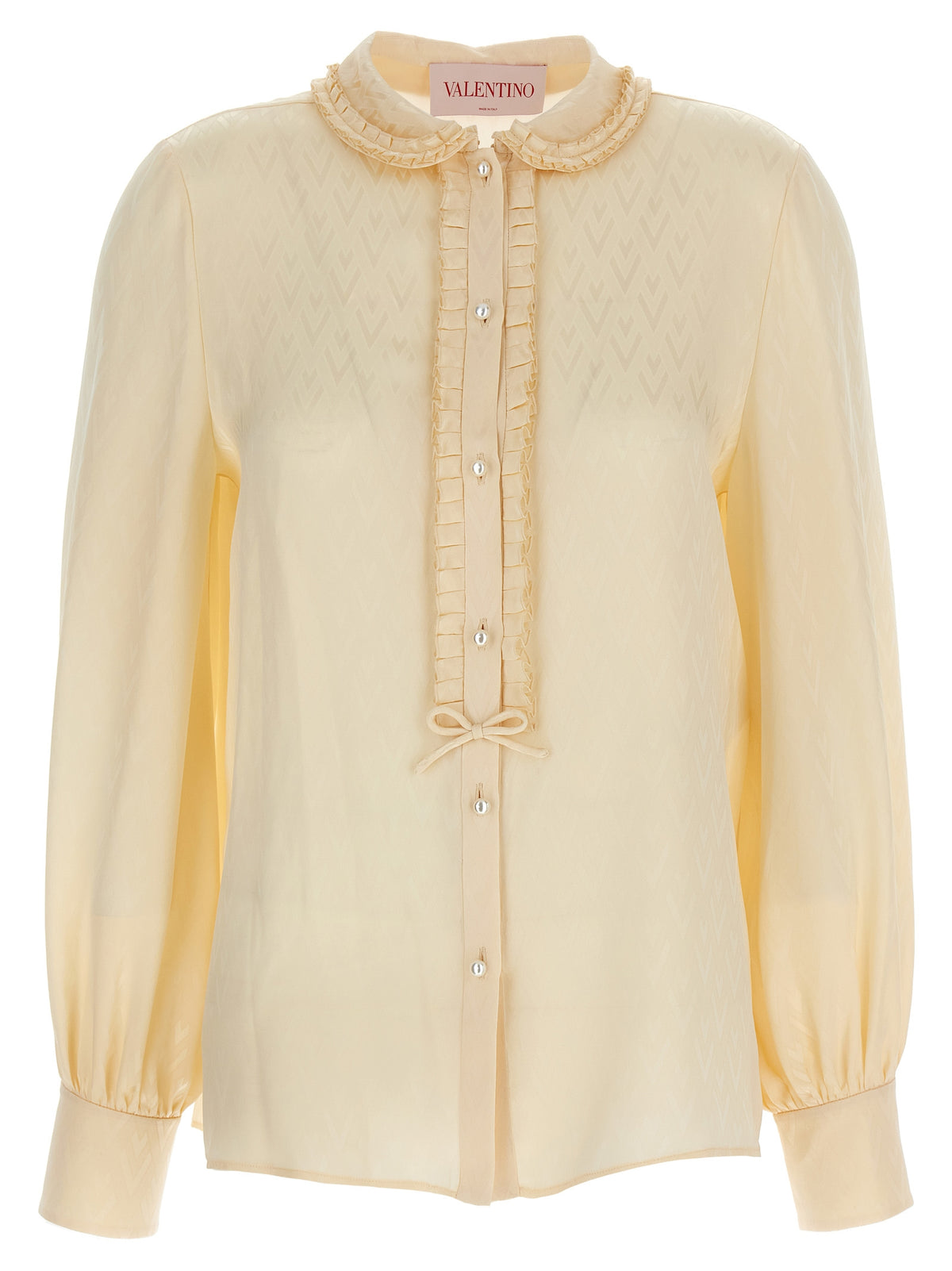 Camicetta Valentino Garavani in Seta Beige