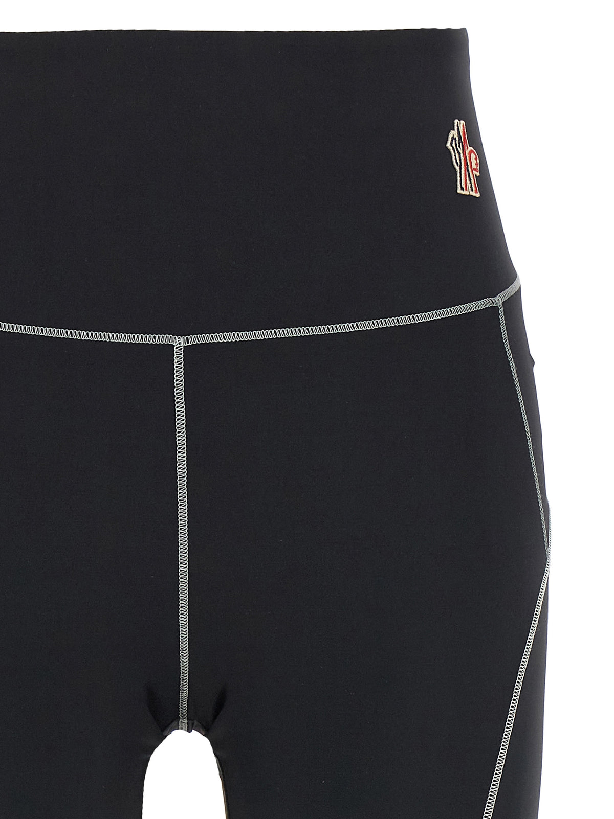 Leggings Moncler Grenoble neri in poliammide