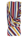 Missoni Abito Corto in Viscosa Multicolore