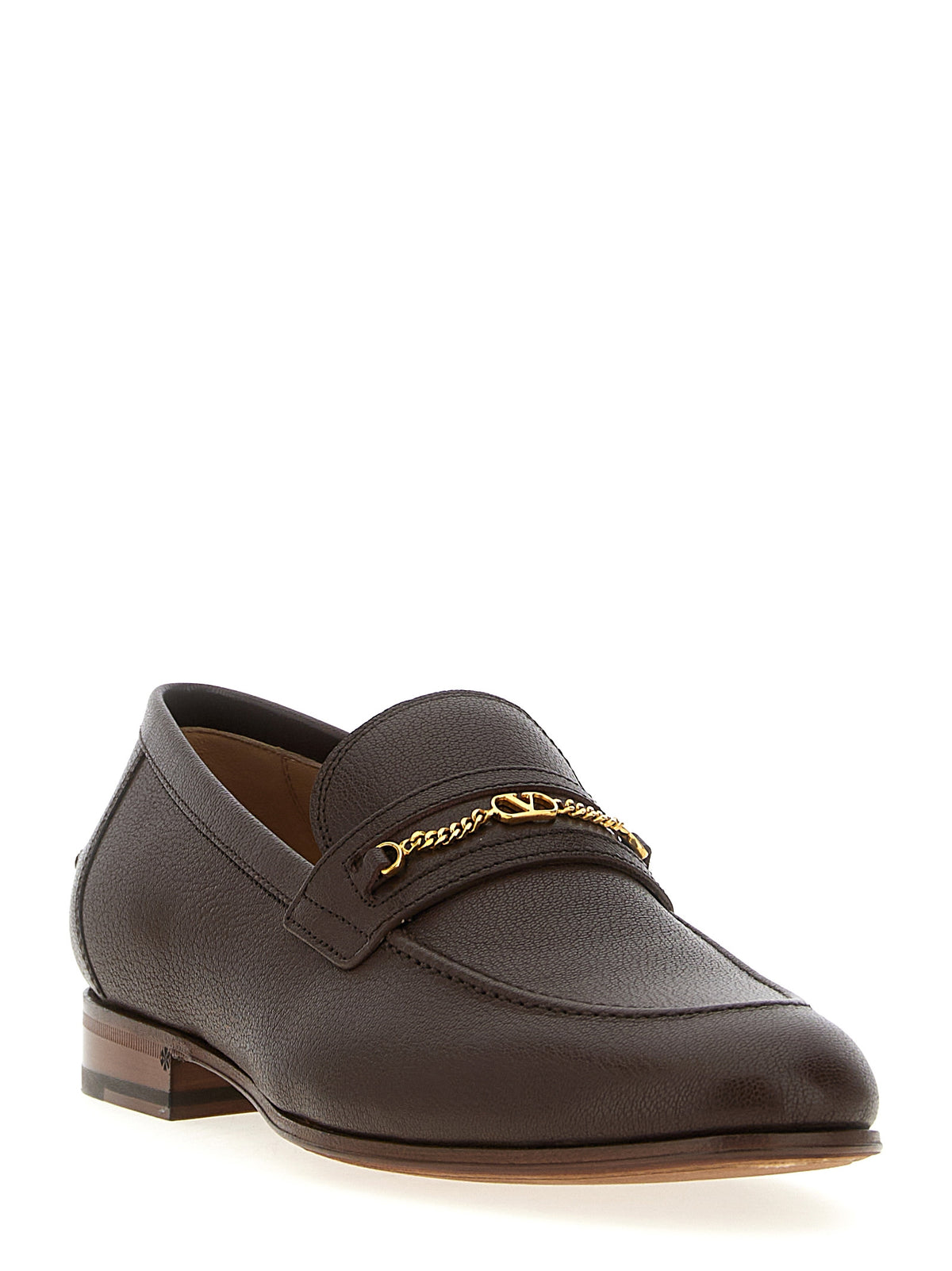 Mocassini slip-on Valentino Garavani in pelle di capra marrone