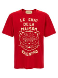 T-shirt rossa in cotone Valentino Garavani