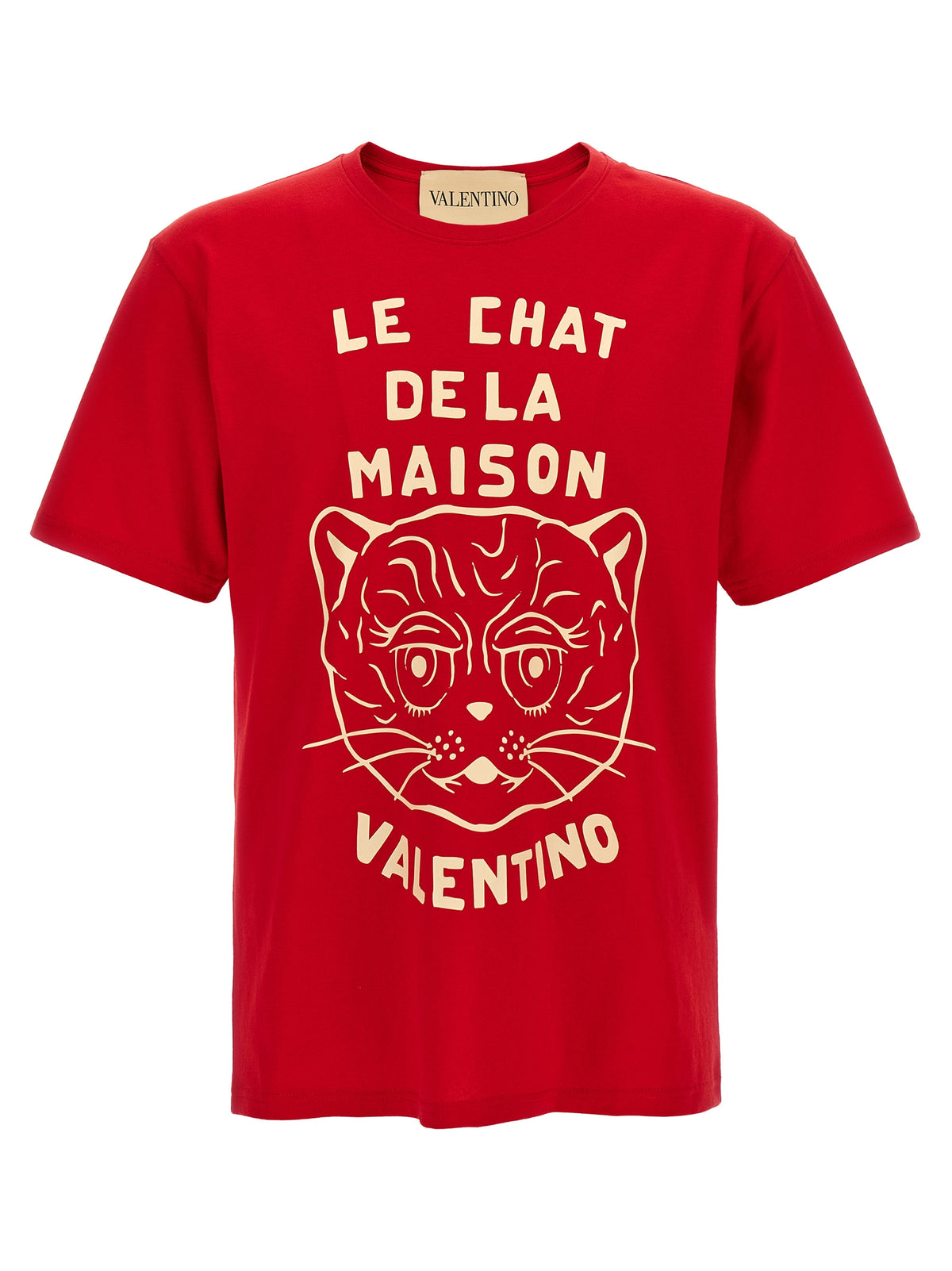 T-shirt rossa in cotone Valentino Garavani