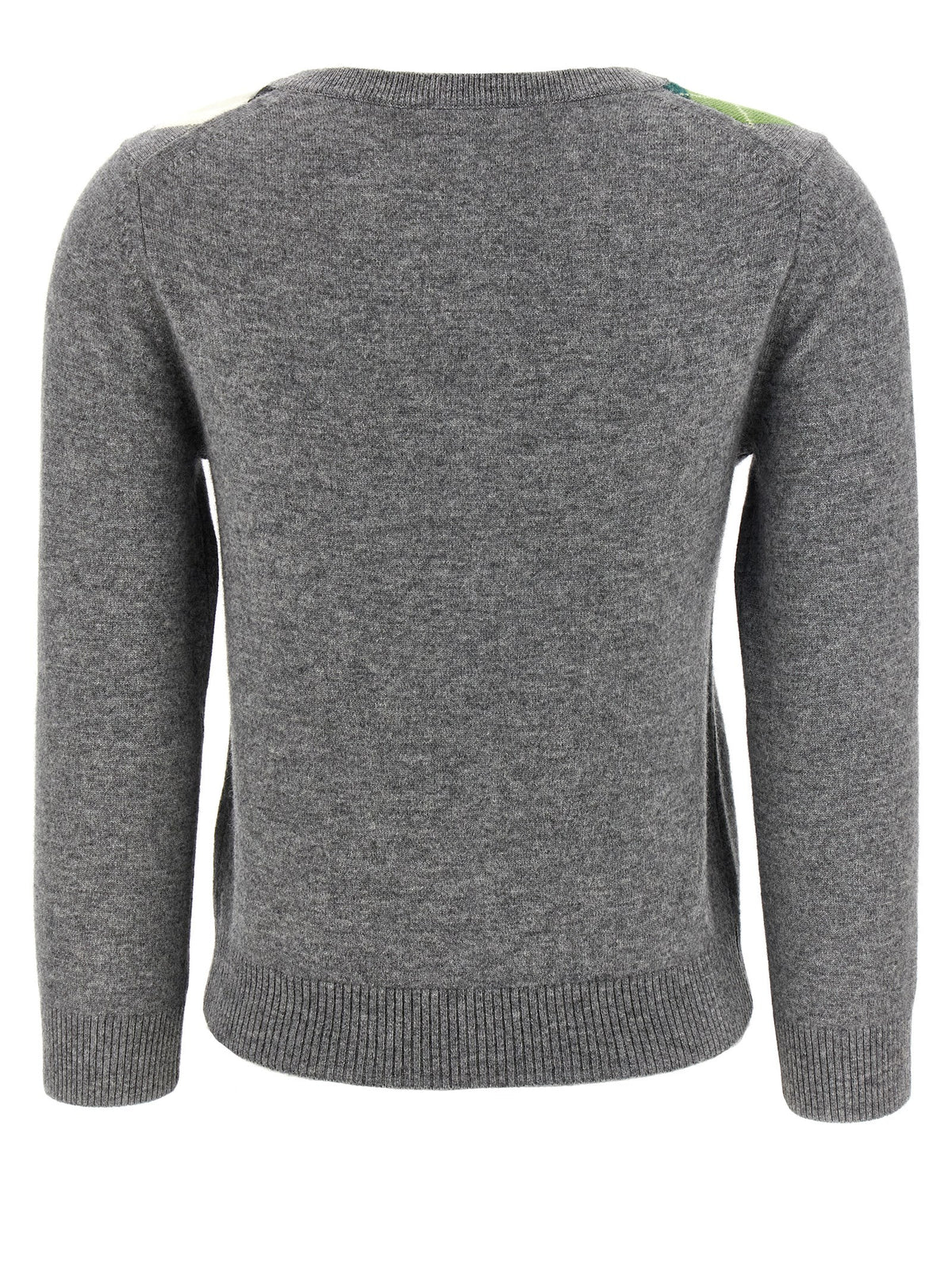 Cardigan Ganni grigio in lana merino
