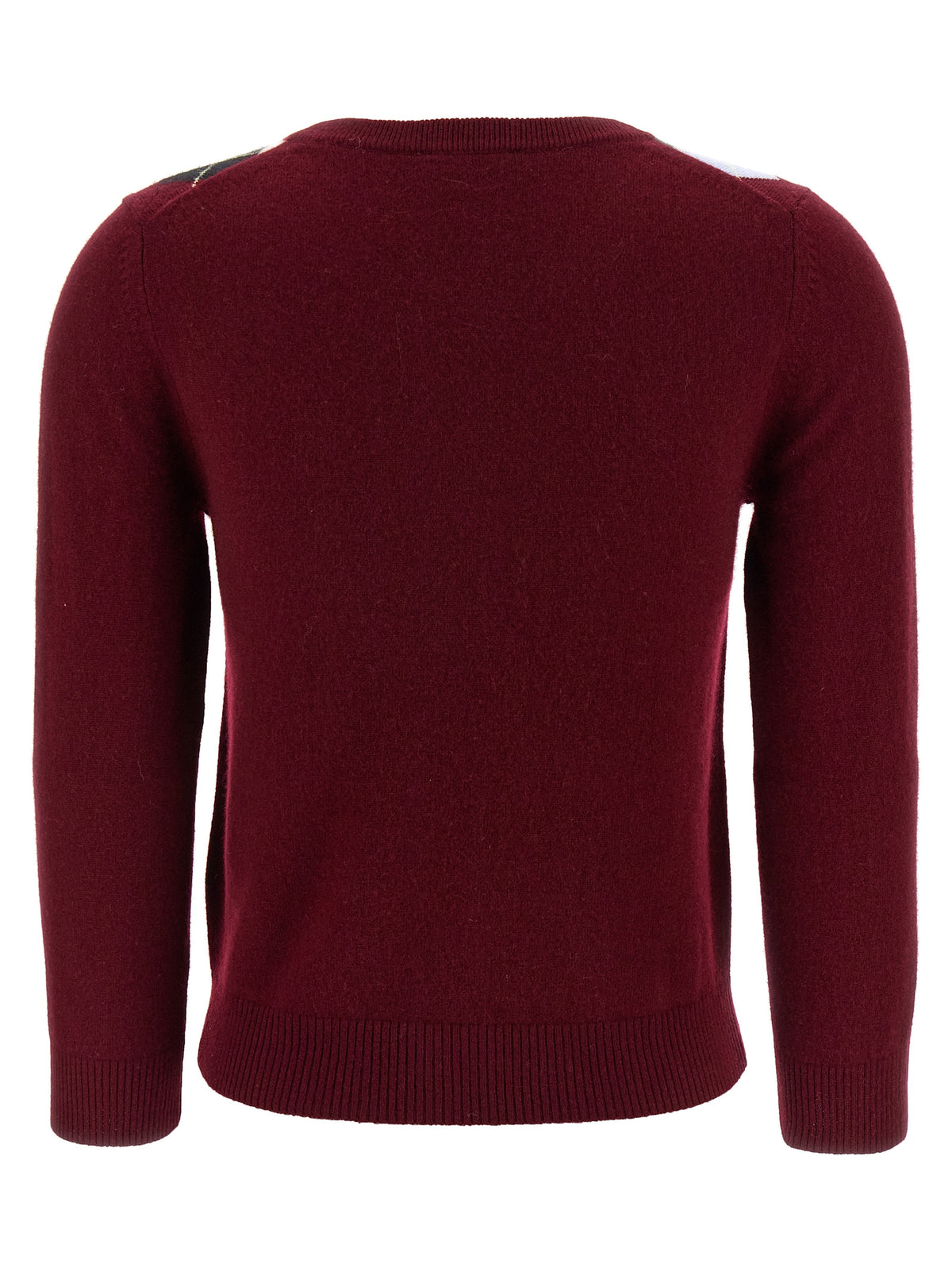 Cardigan Ganni in lana merino bordeaux
