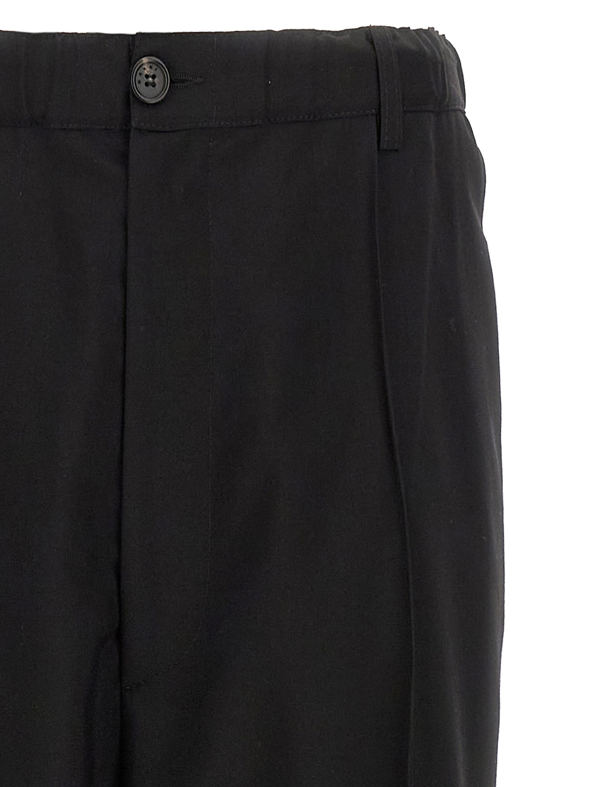 Pantaloni casual Marni in lana vergine nera