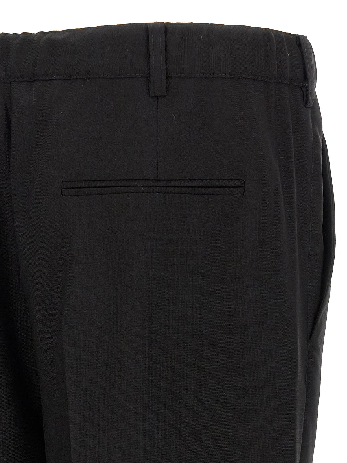 Pantaloni casual Marni in lana vergine nera