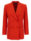 Blazer Brioni in lana rossa