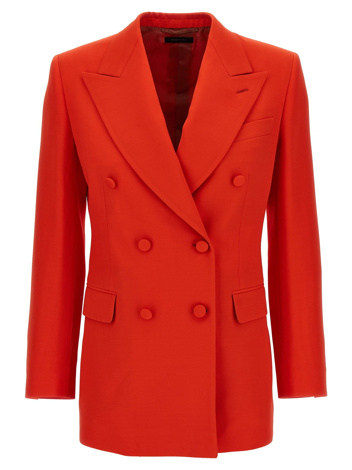 Blazer Brioni in lana rossa