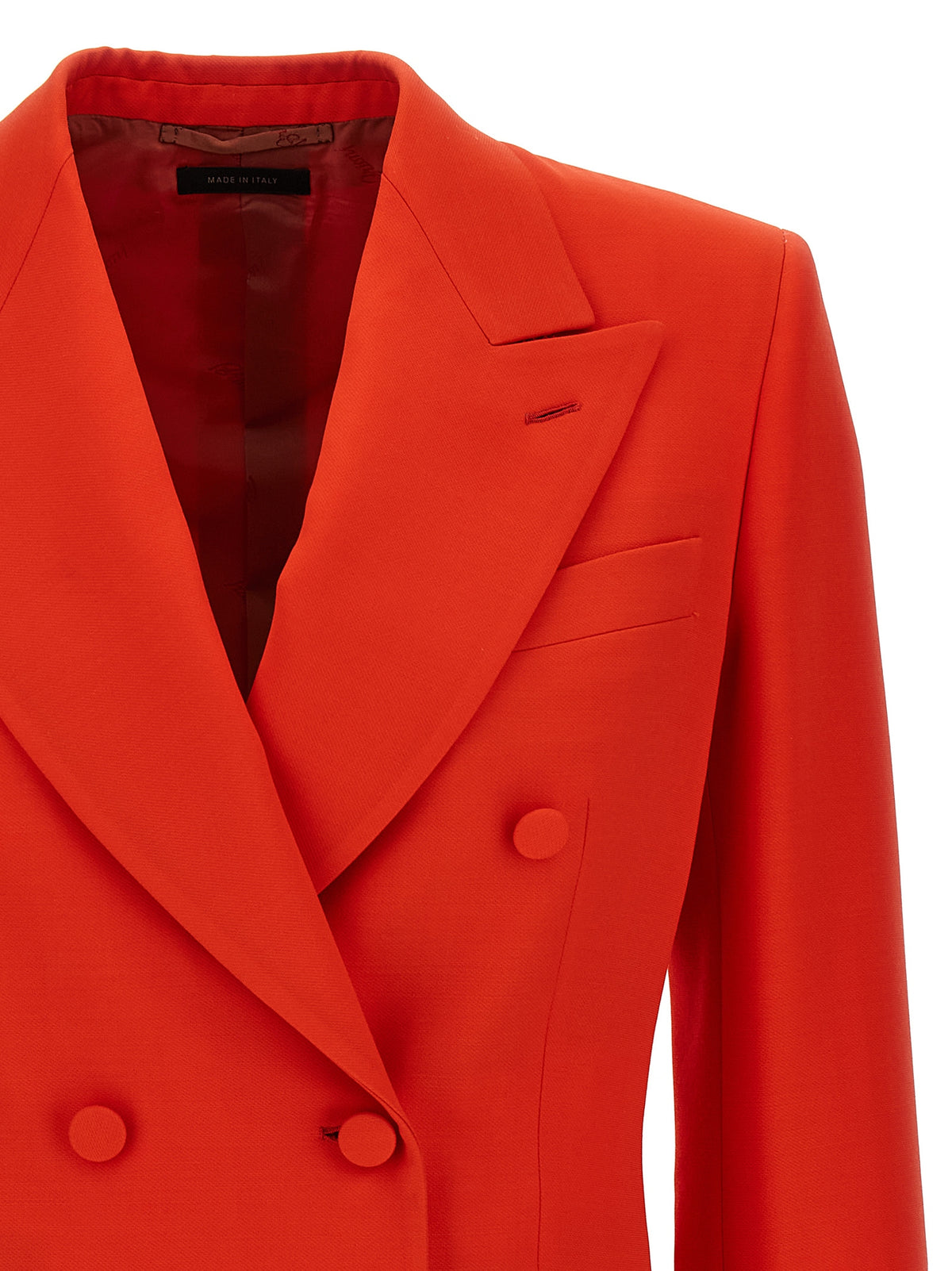 Blazer Brioni in lana rossa