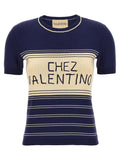 T-Shirt Valentino Garavani in Cotone Blu