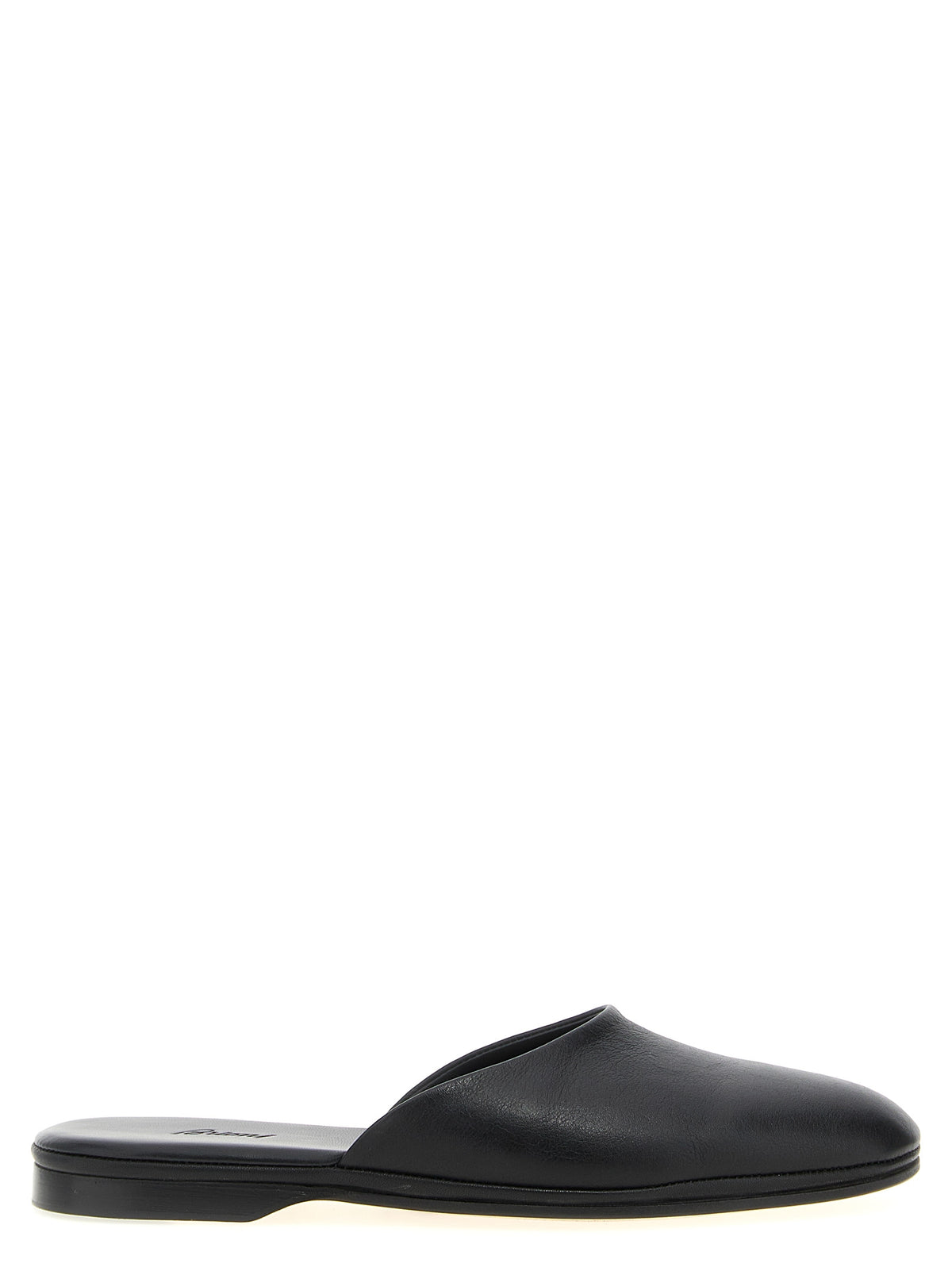 Mules Brioni in pelle di vitello nera