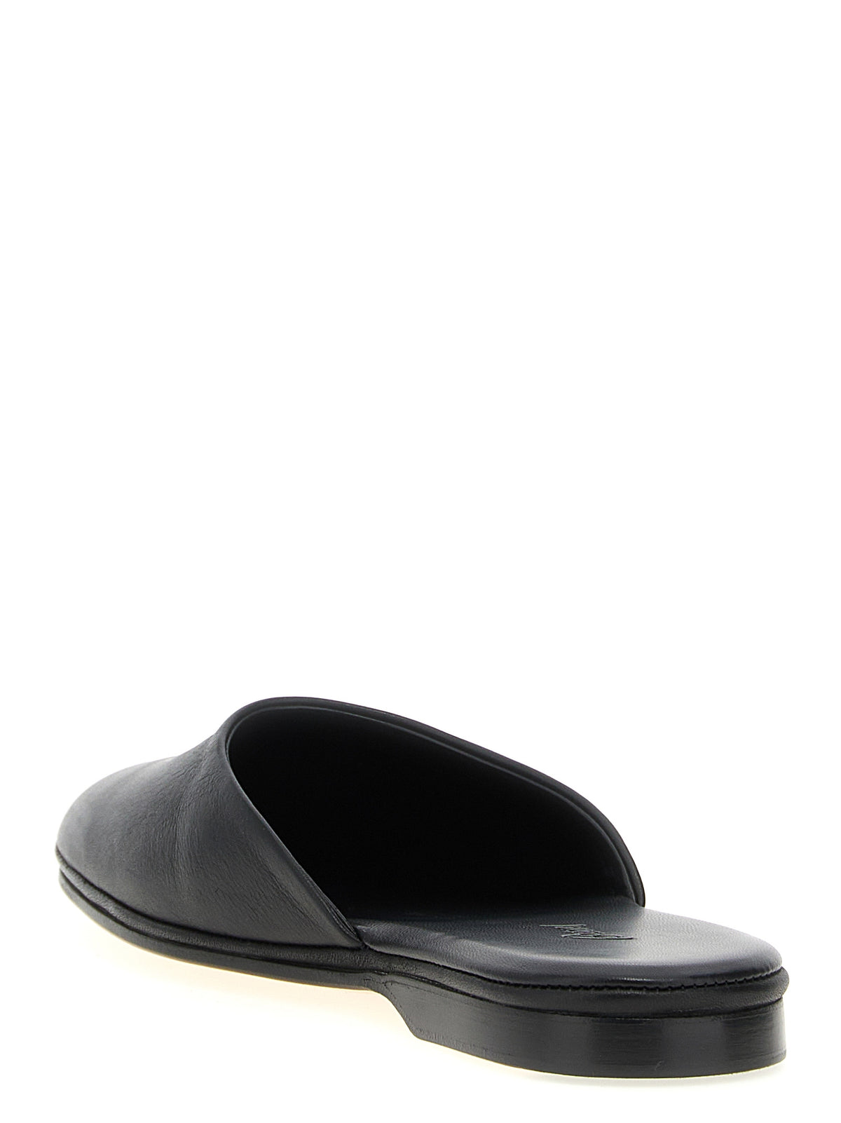 Mules Brioni in pelle di vitello nera