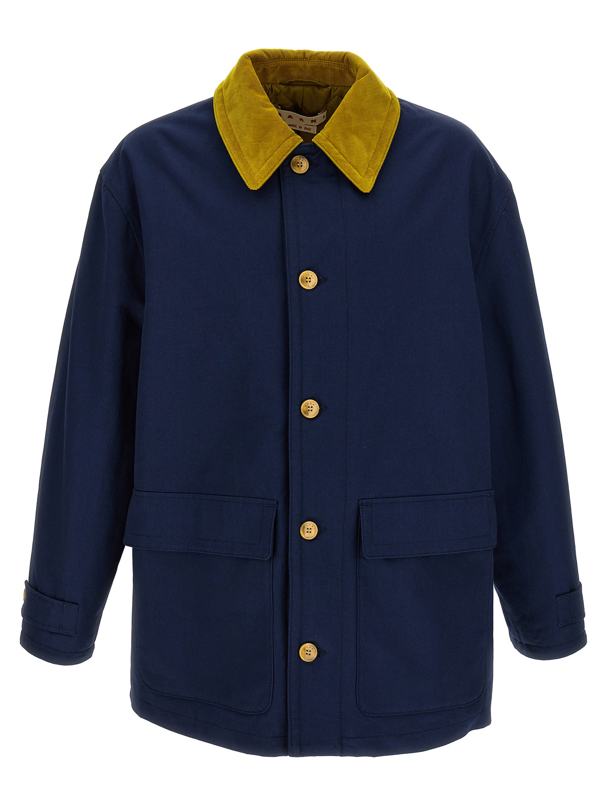 Parka Marni in cotone blu