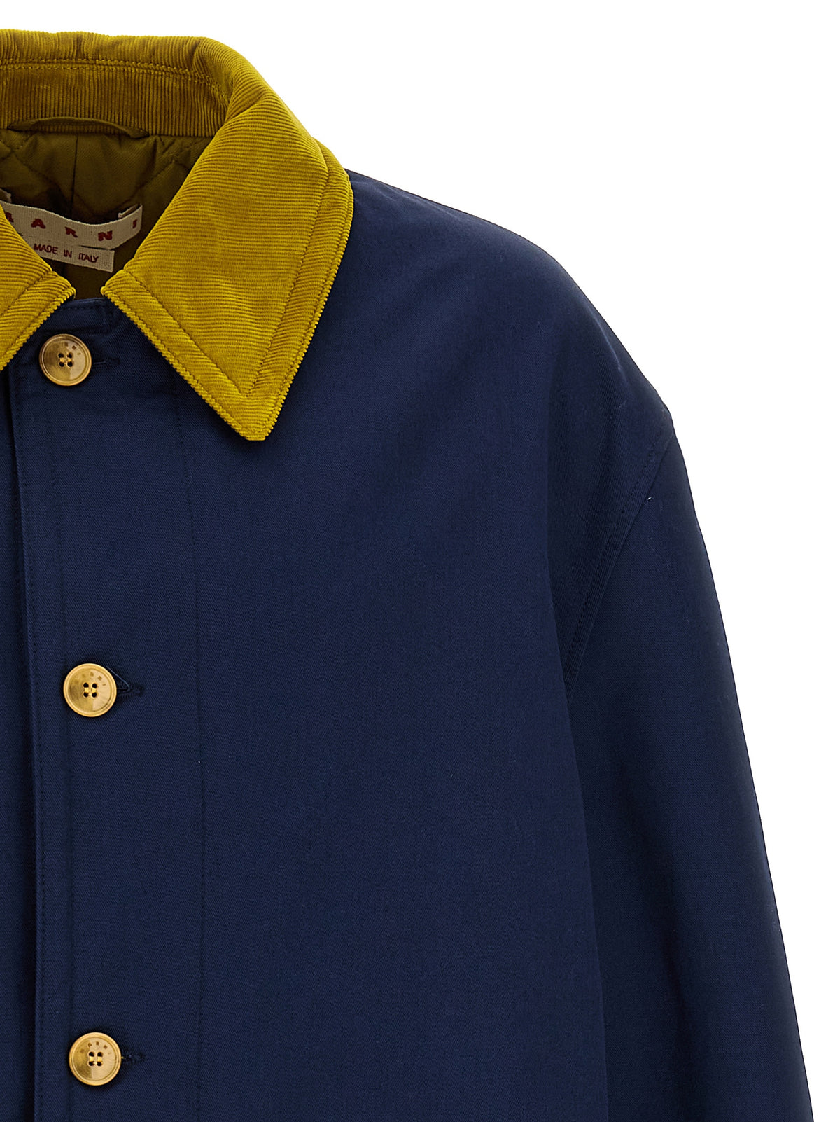 Parka Marni in cotone blu