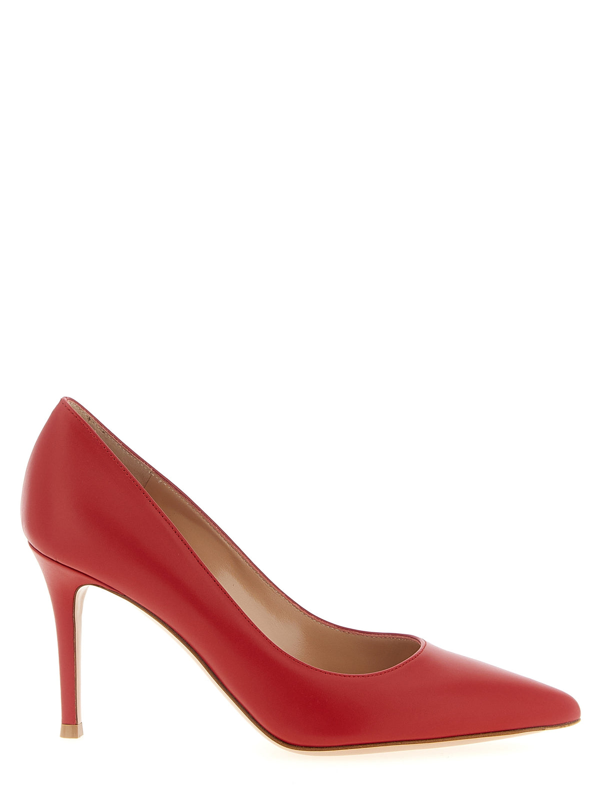 Décolleté Gianvito Rossi rosse in pelle di vitello con tacco alto