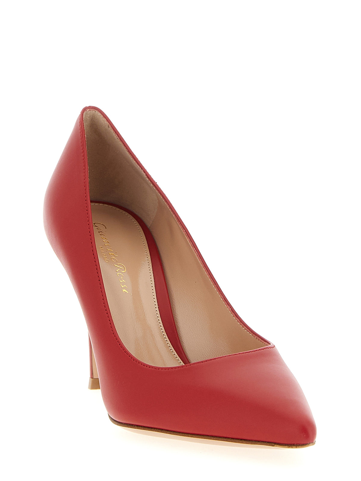 Décolleté Gianvito Rossi rosse in pelle di vitello con tacco alto