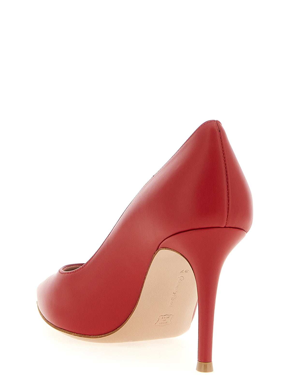 Décolleté Gianvito Rossi rosse in pelle di vitello con tacco alto