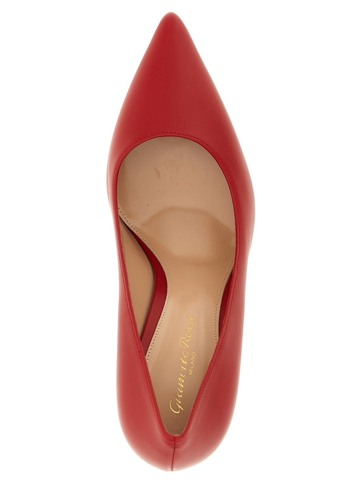 Décolleté Gianvito Rossi rosse in pelle di vitello con tacco alto