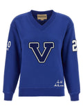 Felpa Valentino Garavani in cotone blu