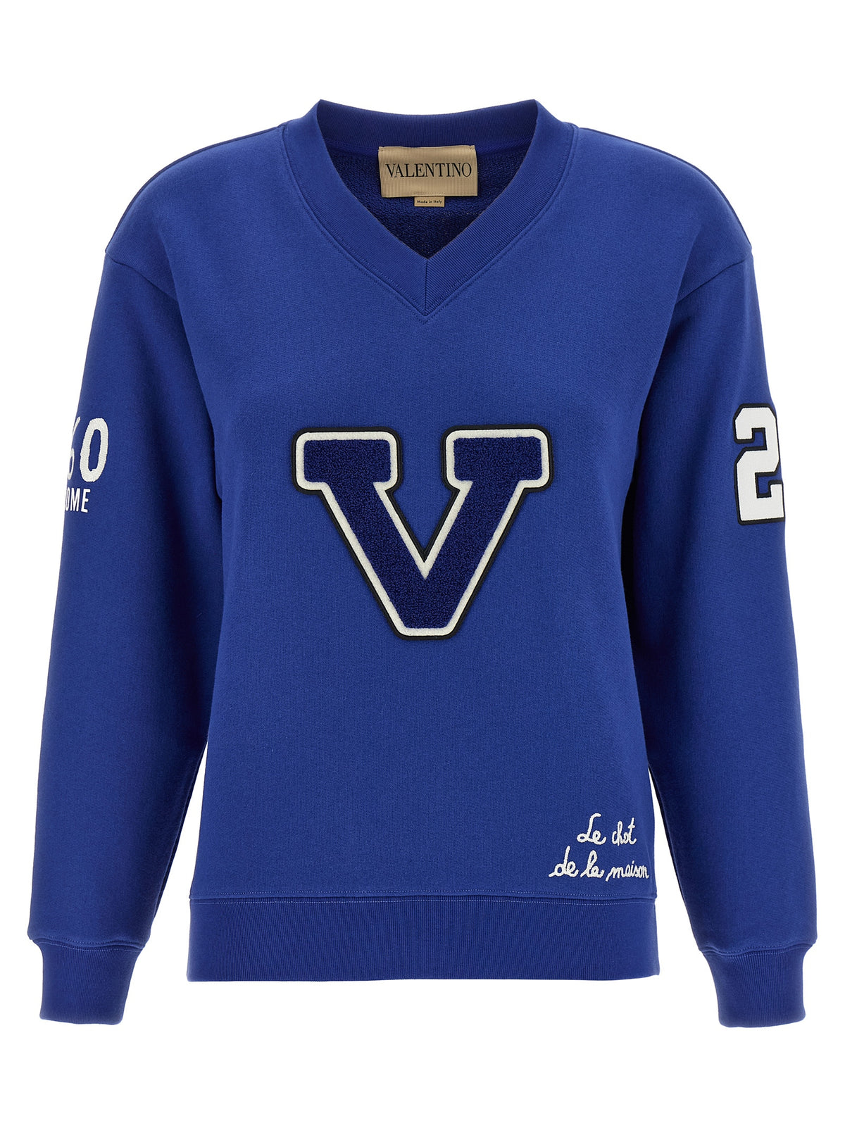 Felpa Valentino Garavani in cotone blu