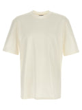 T-shirt a maniche lunghe in cotone bianco Jil Sander
