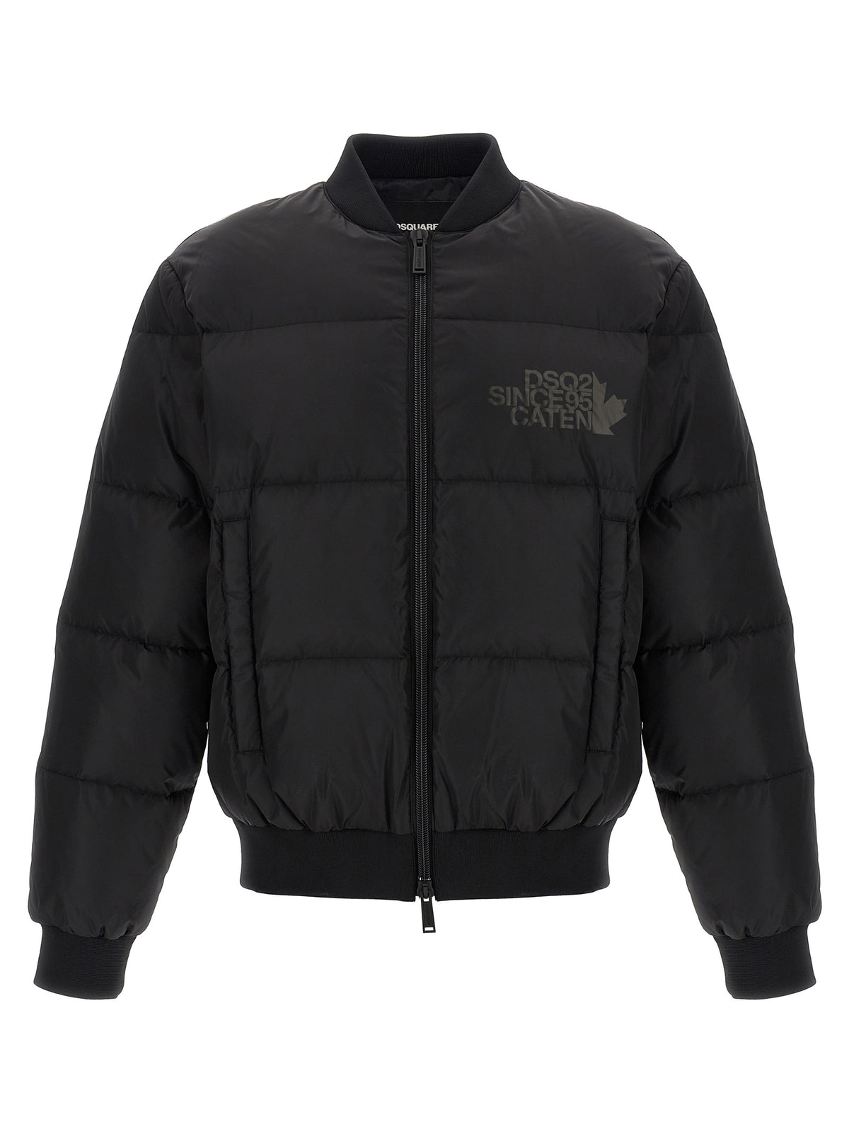 Bomber Dsquared² in poliammide nera
