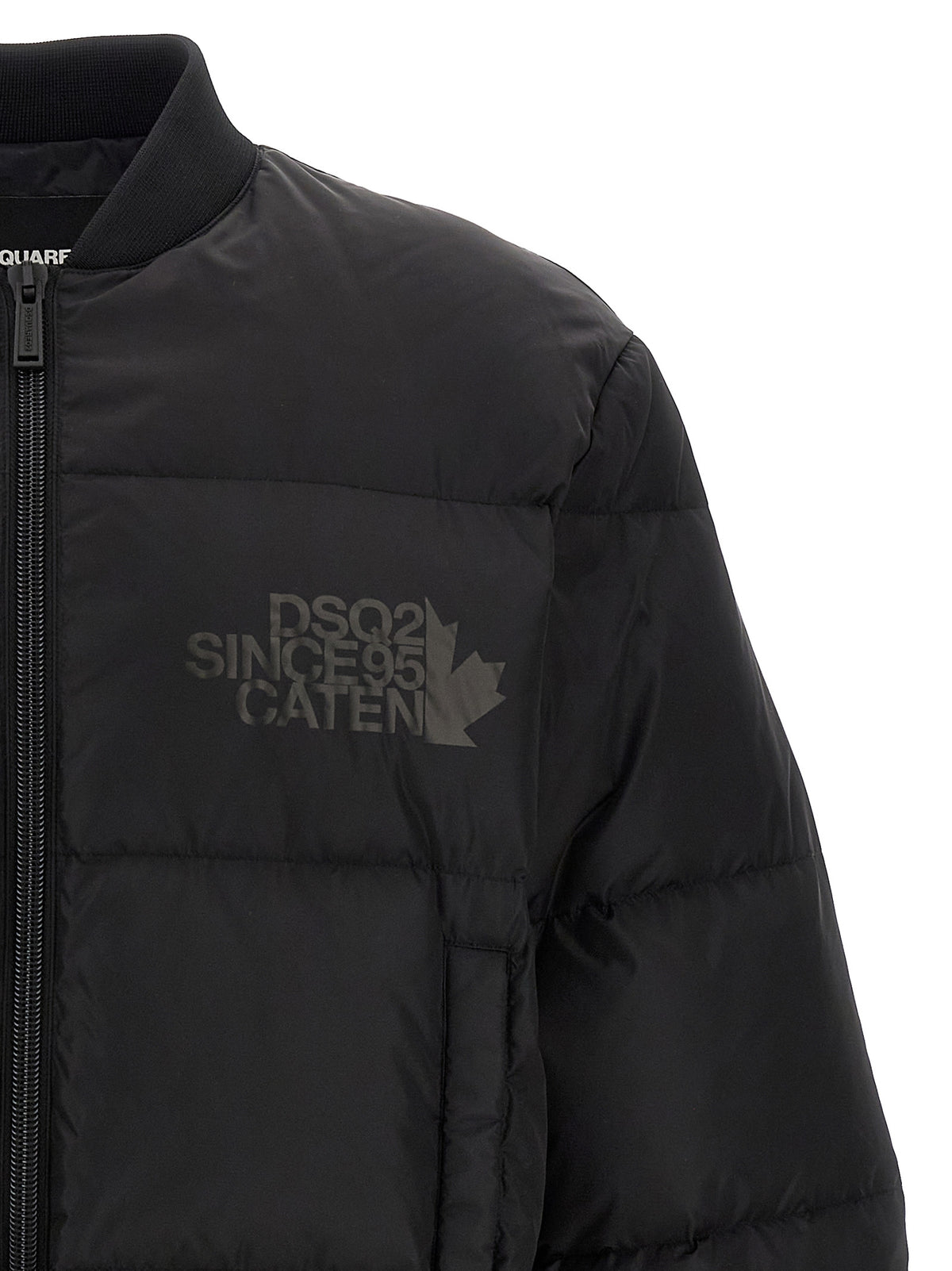 Bomber Dsquared² in poliammide nera