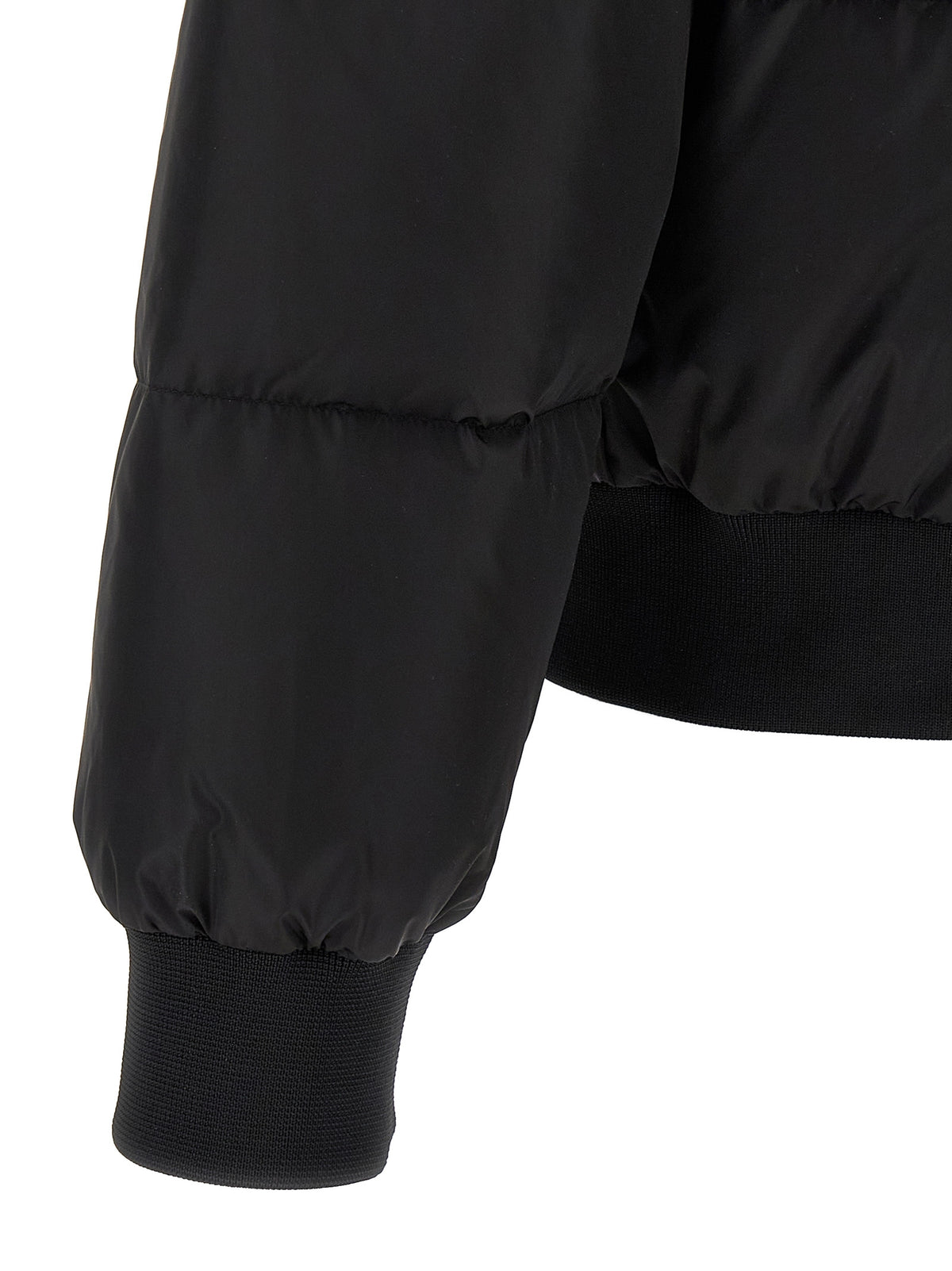 Bomber Dsquared² in poliammide nera