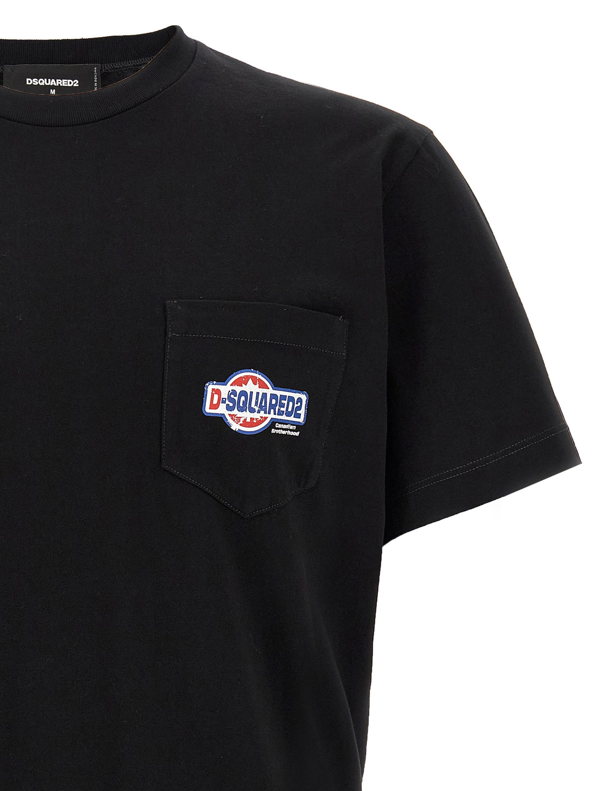 Dsquared² Schwarzes Baumwoll-T-Shirt