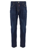 Dsquared² Blaue Jeans aus Baumwolle mit geradem Bein