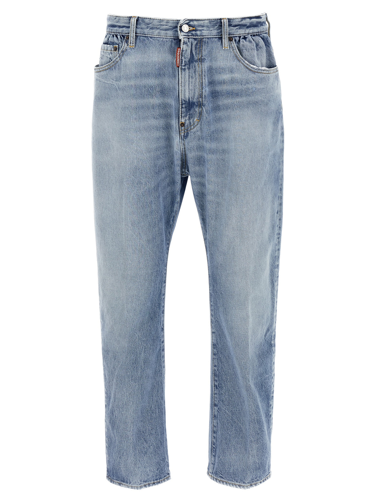 Jeans Dsquared² in cotone blu dal taglio rilassato