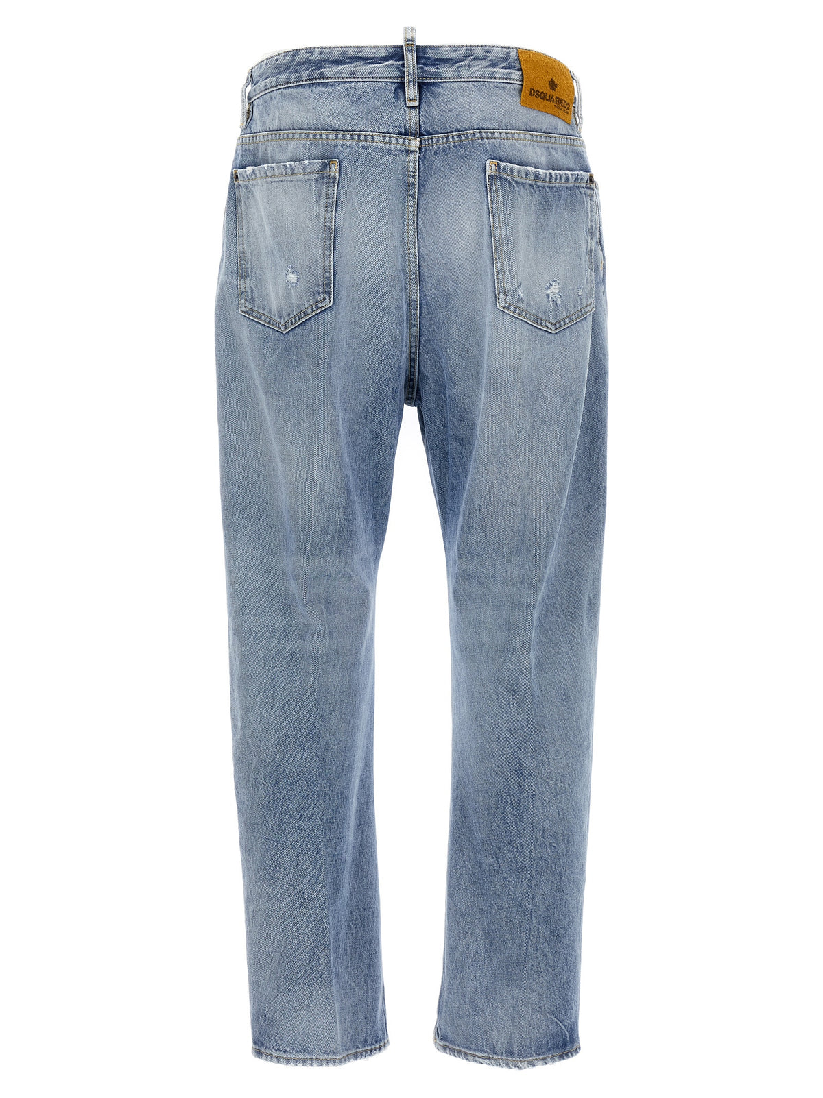 Jeans Dsquared² in cotone blu dal taglio rilassato