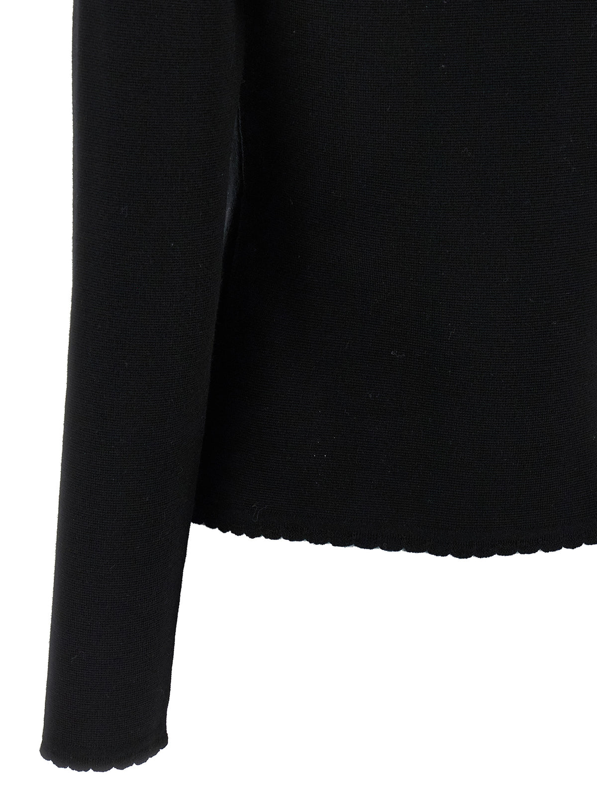 Cardigan Moschino Nero in Lana Vergine