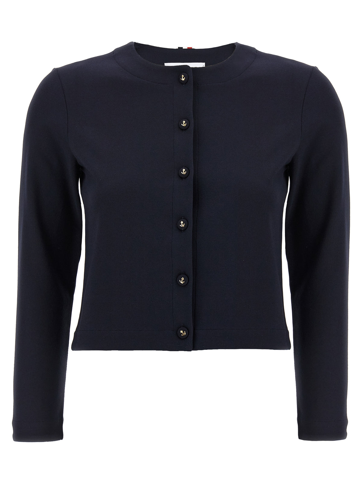Cardigan blu in viscosa Thom Browne